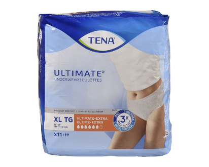 Tena Ultimate Underwear Xl 11 Pk - 72430