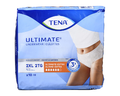 Tena Ultimate Underwear 2Xl 10 Pk - 72528