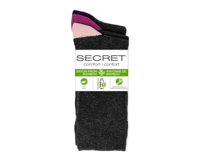 Secret Comf La Contour Ht Crew Pink 3 Pr - 16355