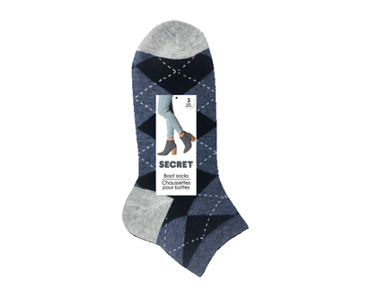 Secret Bootie Navy 3 Pr - 17095