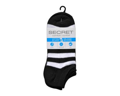 Secret Wmn 6966A Fashion Low Cut Ast 1 3 Pk - 81523