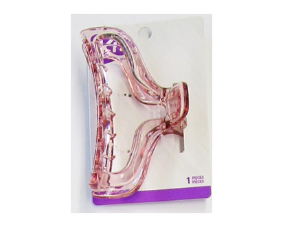 Kit Fashion Pink Clear Claw Clip 1 Un - 61063