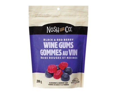 Nosh And Co Red And Black Wine Gums 200 Gr - 80501