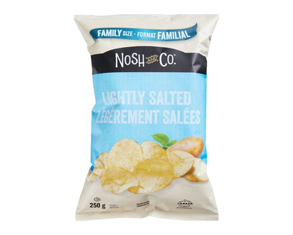 Nosh&Co Lightly Salted Chips Family Size 250 Gr - 80569