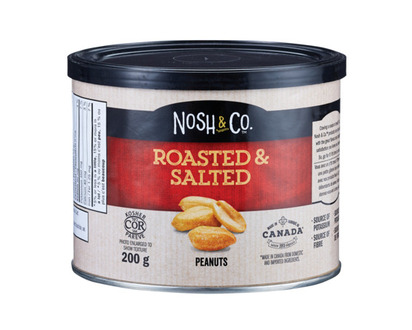 Nosh&Co Roasted & Salted Peanuts Tin 200 Gr - 80740