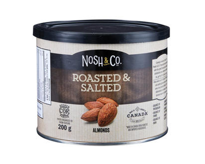 Nosh&Co Roasted & Salted Almonds Tin 200 Gr - 80741