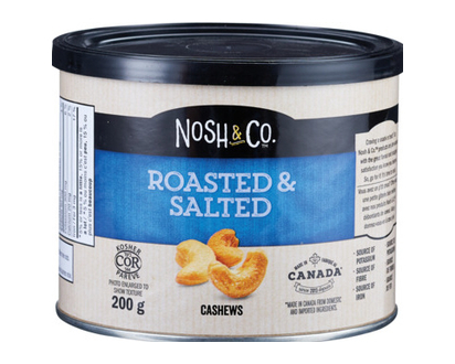 Nosh&Co Roasted & Salted Cashews Tin 200 Gr - 80742