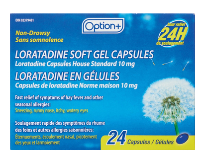 Option+ Alrgy Rmdy Loratadine 10Mg Sft Gel 24 Pk - 01795
