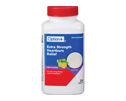 Option+ Heartburn Relief Xst Tabs 24 Pk - 01808