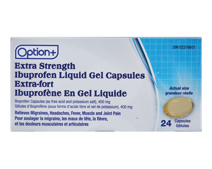 Option+ Ibuprofen 400Mg Liq Gel 24 Pk - 01850