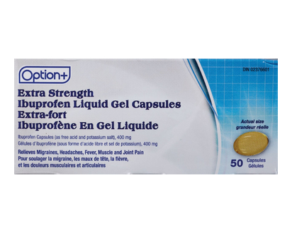 Option+ Ibuprofen Liq Gel 400Mg 50 Pk - 01851