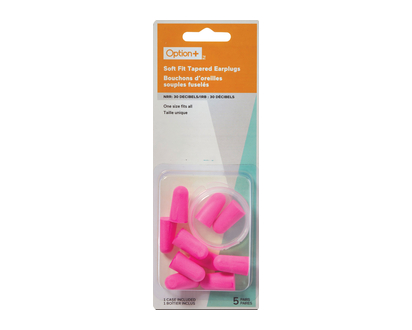 Option+ Ear Plug Soft Foam W Case 10 Pk - 02413