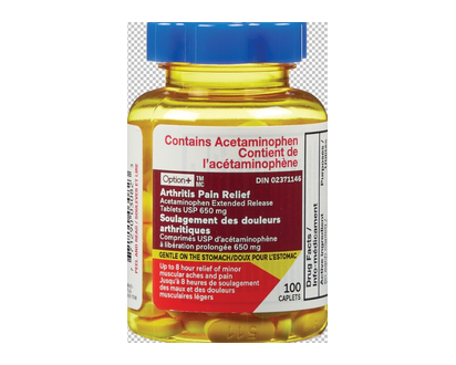 Option+ Arthritis Pain Relief Caps 650Mg 100 Pk - 03082