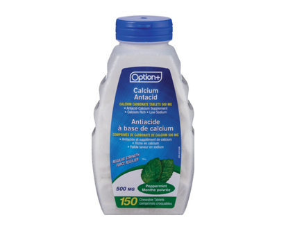 Option+ Regular Strength Antacid Tab 150 Pk - 03107