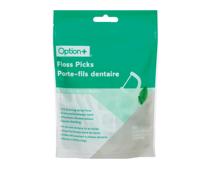 Option+ Floss Picks Mint 90 Pk - 03223