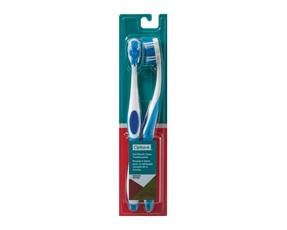 Option+ Toothbrushes Full Mouth Clean Md 2 Pk - 03234