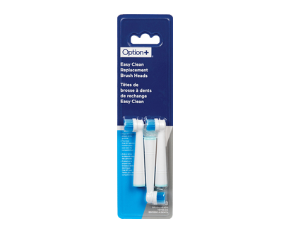Option+ Brush Heads Replacement Easy Clean 3 Pk - 03257