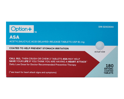 Option+ Asa Tab 81Mg 180 Pk - 03285