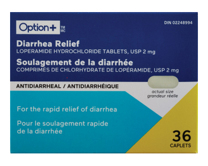 Option+ Diarrhea Relief 2Mg Cplt 36 Pk - 03336