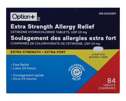 Option+ Xst Allergy Relief Tab 10Mg 84 Pk - 03338