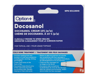 Option+ Docosanol Cr 10% 2 Gr - 03364