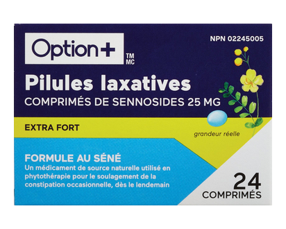 Option+ Sennoside Laxative Tb 25Mg 24 Pk - 03368