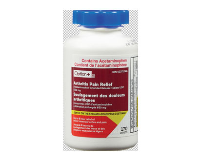 Option+ Arthritis Pain Relief Cplt 650Mg 170 Pk - 03396