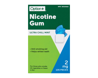 Option+ Nic Gum Ultra Chill Mint 2Mg 105 Pk - 03403