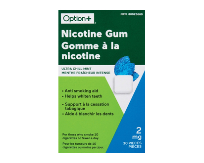 Option+ Nic Gum Ultra Chill Mint 2Mg 30 Pk - 03404