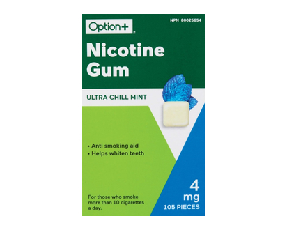 Option+ Nic Gum Ultra Chill Mint 4Mg 105 Pk - 03406