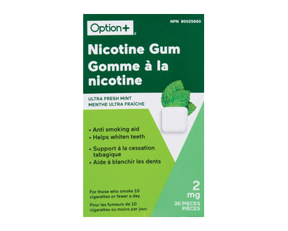 Option+ Nic Gum Ultra Fresh Mint 2Mg 30 Pk - 03411