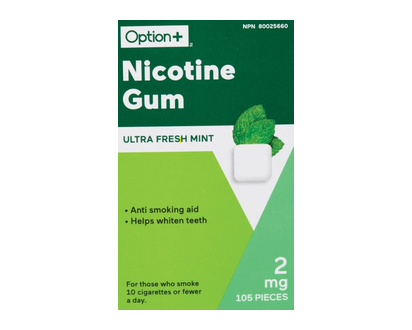 Option+ Nic Gum Ultra Fresh Mint 2Mg 105 Pk - 03412