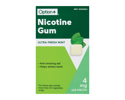 Option+ Nic Gum Ultra Fresh Mint 4Mg 105 Pk - 03414