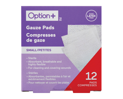 Option+ Sterile Pads 2X2 12 Pk - 03440
