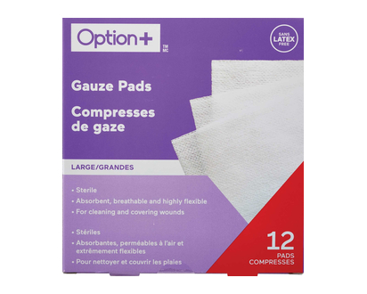 Option+ Sterile Pads 4X4 12 Pk - 03441