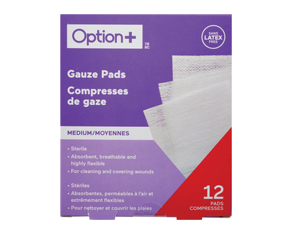 Option+ Sterile Pads 3X3 12 Pk - 03442