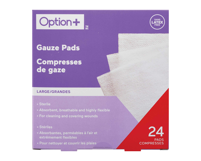 Option+ Sterile Non Woven Pad 4X4 24 Pk - 03450