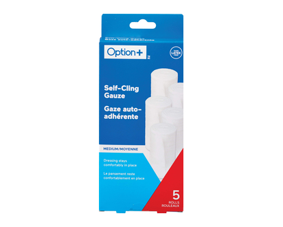 Option+ Selfcling Gauze Medium 5 Pk - 03455
