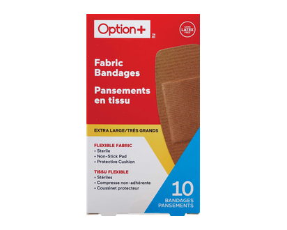 Option+ Fabric Bandags Stretch Extra Large 10 Pk - 03462