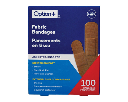 Option+ Fabric Bandages Value Pack 100 Pk - 03464