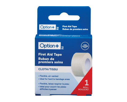 Option+ First Aid Tape Cloth 1X10yd 1 Un - 03497