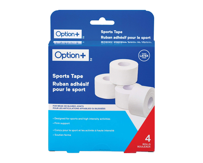 Option+ Sports Tape 1 5X10yd 4 Pk - 03499