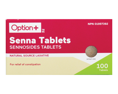 Option+ Senna Tabs 8.6Mg 100 Pk - 03565
