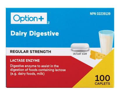 Option+ Dairy Digestive Regular Strength 100 Pk - 03653