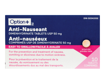 Option+ Anti Nausea Tab 10 Pk - 05719