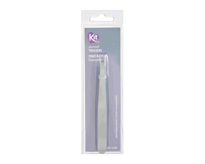 Kit Slanted Tweezers Stainless Steel 1 Un - 91810