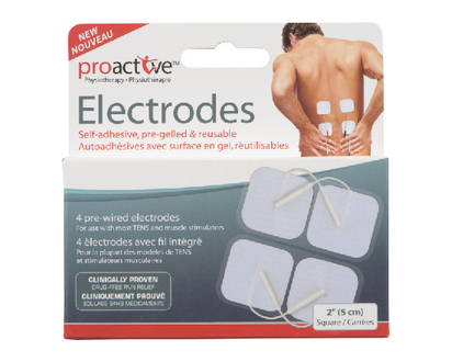 Proactive Gel Electrodes Square 2In 4 Pk - 15715