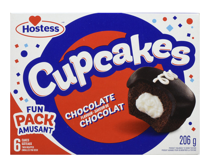 Hostess Cupcakes 206 Gr 6 Pk - 01360