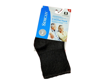 Simcan Comfort Low Rise Socks Small Black 1 Pr - 45206