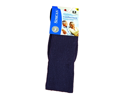 Simcan Comfort Mid Calf Socks Medium Navy 1 Pr - 50353